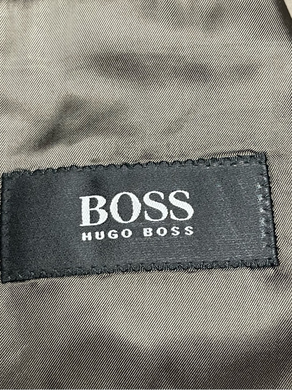 Hugo Boss Blazer Sport Coat Mens 40 R 100% Virgin Wool Dark Green Jacket - Picture 9 of 9